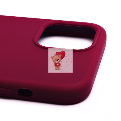 Чехол-накладка для Apple iPhone 12 Pro Max (бордовый) [ORG] Soft Touch