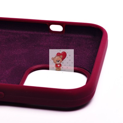 Чехол-накладка для Apple iPhone 12 Pro Max (бордовый) [ORG] Soft Touch