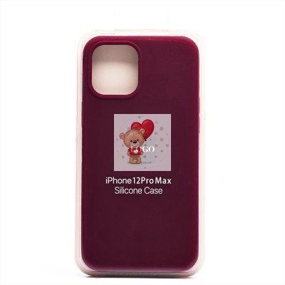 Чехол-накладка для Apple iPhone 12 Pro Max (бордовый) [ORG] Soft Touch