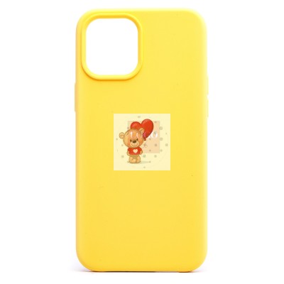 Чехол-накладка для Apple iPhone 12 Pro Max (желтый) [ORG] Soft Touch