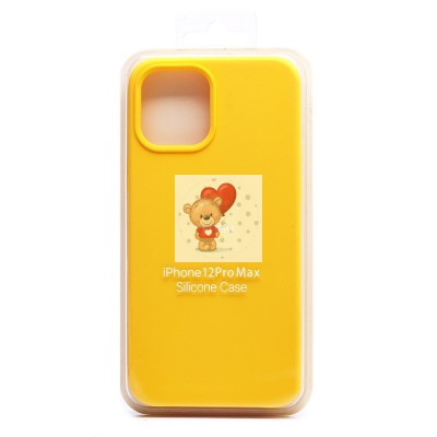 Чехол-накладка для Apple iPhone 12 Pro Max (желтый) [ORG] Soft Touch