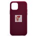 Чехол-накладка для Apple iPhone 12 Pro (бордовый) [ORG] Soft Touch