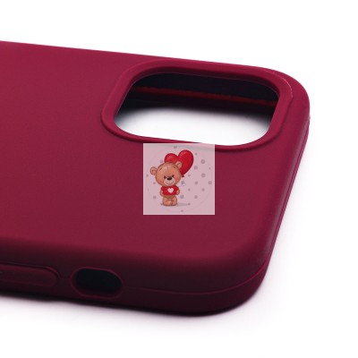 Чехол-накладка для Apple iPhone 12 Pro (бордовый) [ORG] Soft Touch