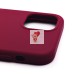 Чехол-накладка для Apple iPhone 12 Pro (бордовый) [ORG] Soft Touch