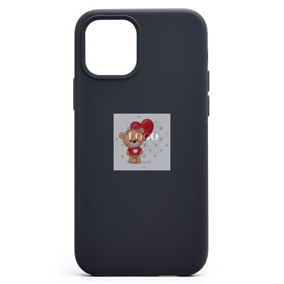 Чехол-накладка для Apple iPhone 12 Pro (темно-серый) [ORG] Soft Touch