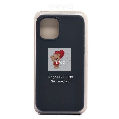 Чехол-накладка для Apple iPhone 12 Pro (темно-серый) [ORG] Soft Touch