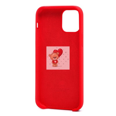 Чехол-накладка для Apple iPhone 12 Pro (красный) [ORG] Soft Touch