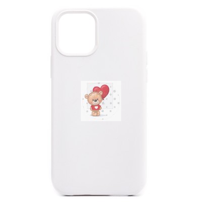 Чехол-накладка для Apple iPhone 12 (белый) [ORG] Soft Touch