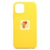 Чехол-накладка для Apple iPhone 12 (желтый) [ORG] Soft Touch