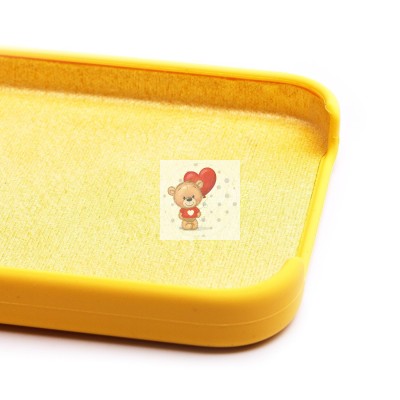 Чехол-накладка для Apple iPhone 12 (желтый) [ORG] Soft Touch