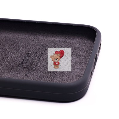 Чехол-накладка для Apple iPhone 13 mini (темно-серый) [ORG] Soft Touch