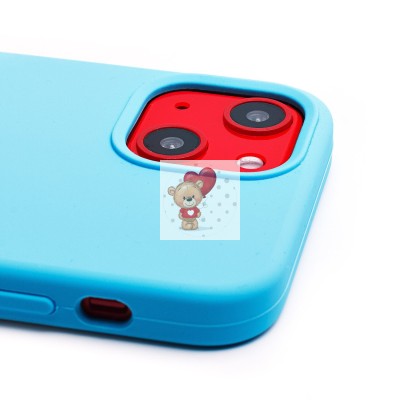 Чехол-накладка для Apple iPhone 13 mini (голубой) [ORG] Soft Touch