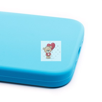 Чехол-накладка для Apple iPhone 13 mini (голубой) [ORG] Soft Touch