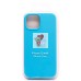 Чехол-накладка для Apple iPhone 13 mini (голубой) [ORG] Soft Touch