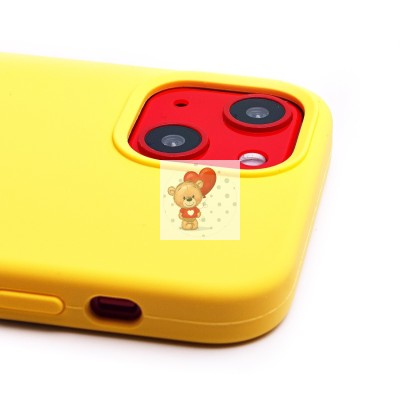 Чехол-накладка для Apple iPhone 13 mini (желтый) [ORG] Soft Touch