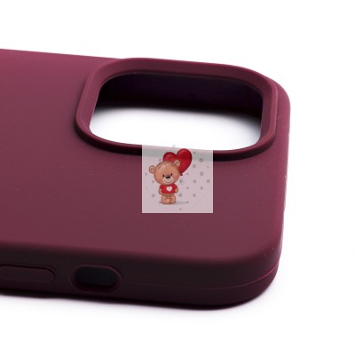 Чехол-накладка для Apple iPhone 13 Pro Max (бордовый) [ORG] Soft Touch