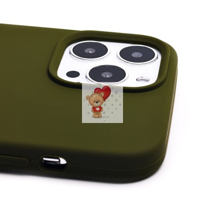 Чехол-накладка для Apple iPhone 13 Pro Max (темно-зеленый) [ORG] Soft Touch