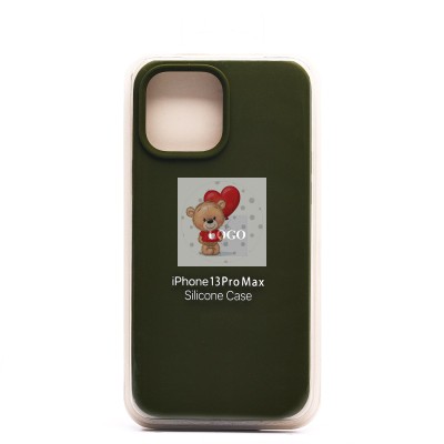 Чехол-накладка для Apple iPhone 13 Pro Max (темно-зеленый) [ORG] Soft Touch