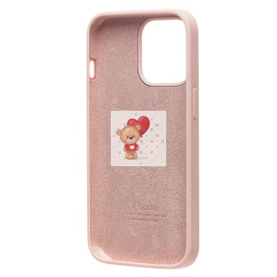 Чехол-накладка для Apple iPhone 13 Pro (песочный розовый) [ORG] Soft Touch