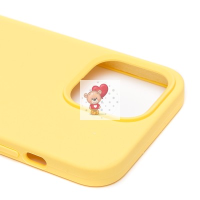 Чехол-накладка для Apple iPhone 13 Pro (желтый) [ORG] Soft Touch