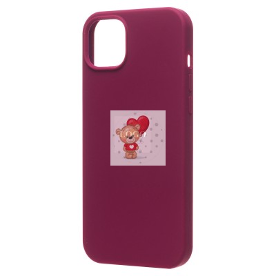 Чехол-накладка для Apple iPhone 14 Plus (бордовый) [ORG] Soft Touch