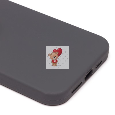 Чехол-накладка для Apple iPhone 14 Plus (темно-серый) [ORG] Soft Touch