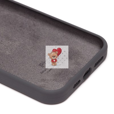 Чехол-накладка для Apple iPhone 14 Plus (темно-серый) [ORG] Soft Touch