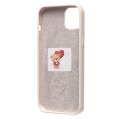 Чехол-накладка для Apple iPhone 14 Plus (цвет слоновой кости) [ORG] Soft Touch