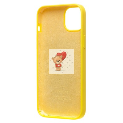 Чехол-накладка для Apple iPhone 14 Plus (лимонный) [ORG] Soft Touch