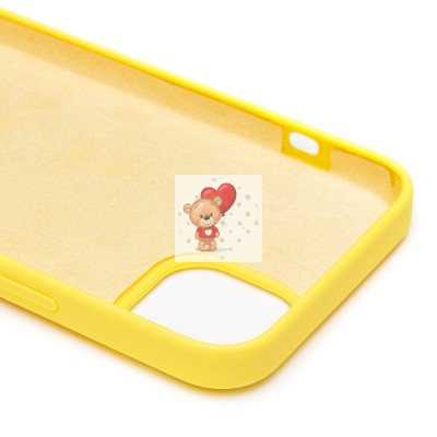 Чехол-накладка для Apple iPhone 14 Plus (лимонный) [ORG] Soft Touch