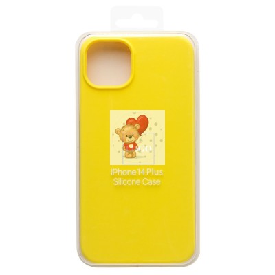 Чехол-накладка для Apple iPhone 14 Plus (лимонный) [ORG] Soft Touch