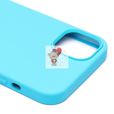 Чехол-накладка для Apple iPhone 14 Plus (голубой) [ORG] Soft Touch