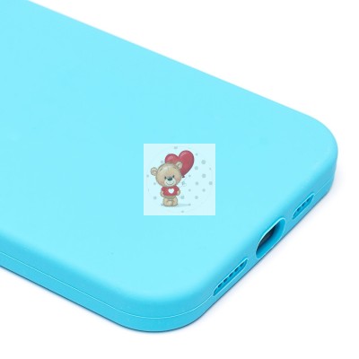 Чехол-накладка для Apple iPhone 14 Plus (голубой) [ORG] Soft Touch