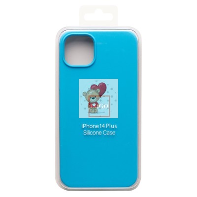 Чехол-накладка для Apple iPhone 14 Plus (голубой) [ORG] Soft Touch