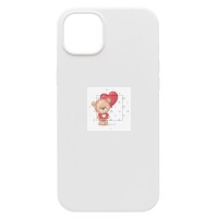 Чехол-накладка для Apple iPhone 14 Plus (белый) [ORG] Soft Touch