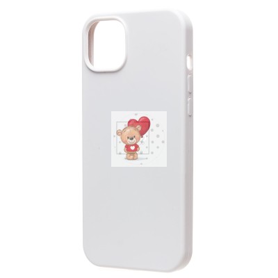 Чехол-накладка для Apple iPhone 14 Plus (белый) [ORG] Soft Touch