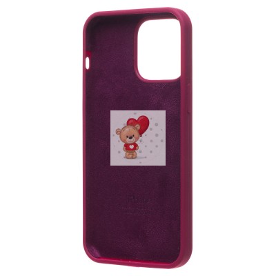 Чехол-накладка для Apple iPhone 14 Pro Max (бордовый) [ORG] Soft Touch