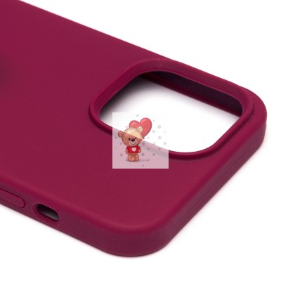 Чехол-накладка для Apple iPhone 14 Pro Max (бордовый) [ORG] Soft Touch