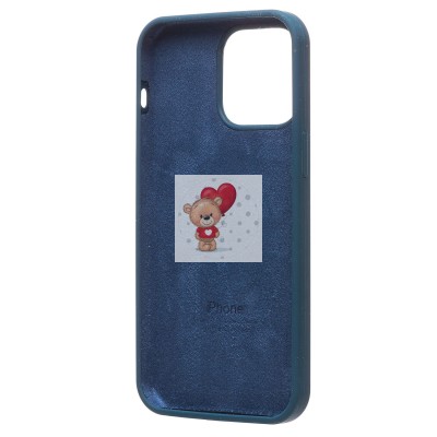 Чехол-накладка для Apple iPhone 14 Pro Max (темно-синий) [ORG] Soft Touch