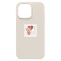 Чехол-накладка для Apple iPhone 14 Pro Max (цвет слоновой кости) [ORG] Soft Touch