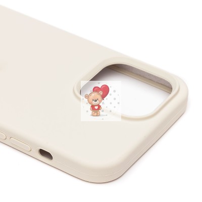 Чехол-накладка для Apple iPhone 14 Pro Max (цвет слоновой кости) [ORG] Soft Touch