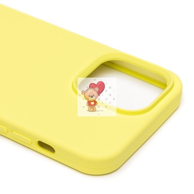 Чехол-накладка для Apple iPhone 14 Pro Max (лимонный) [ORG] Soft Touch