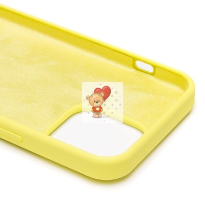 Чехол-накладка для Apple iPhone 14 Pro Max (лимонный) [ORG] Soft Touch