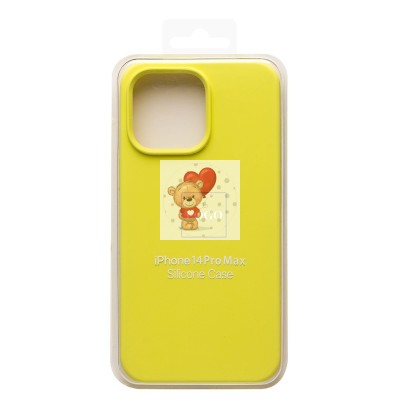 Чехол-накладка для Apple iPhone 14 Pro Max (лимонный) [ORG] Soft Touch