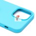 Чехол-накладка для Apple iPhone 14 Pro Max (голубой) [ORG] Soft Touch
