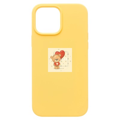 Чехол-накладка для Apple iPhone 14 Pro Max (желтый) [ORG] Soft Touch