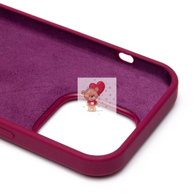 Чехол-накладка для Apple iPhone 14 Pro (бордовый) [ORG] Soft Touch