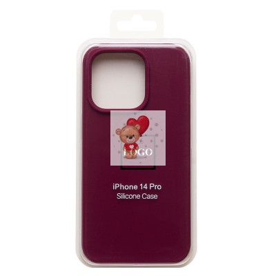 Чехол-накладка для Apple iPhone 14 Pro (бордовый) [ORG] Soft Touch