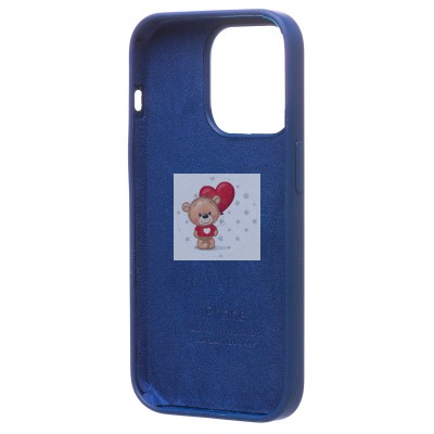 Чехол-накладка для Apple iPhone 14 Pro (темно-синий) [ORG] Soft Touch