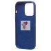 Чехол-накладка для Apple iPhone 14 Pro (темно-синий) [ORG] Soft Touch